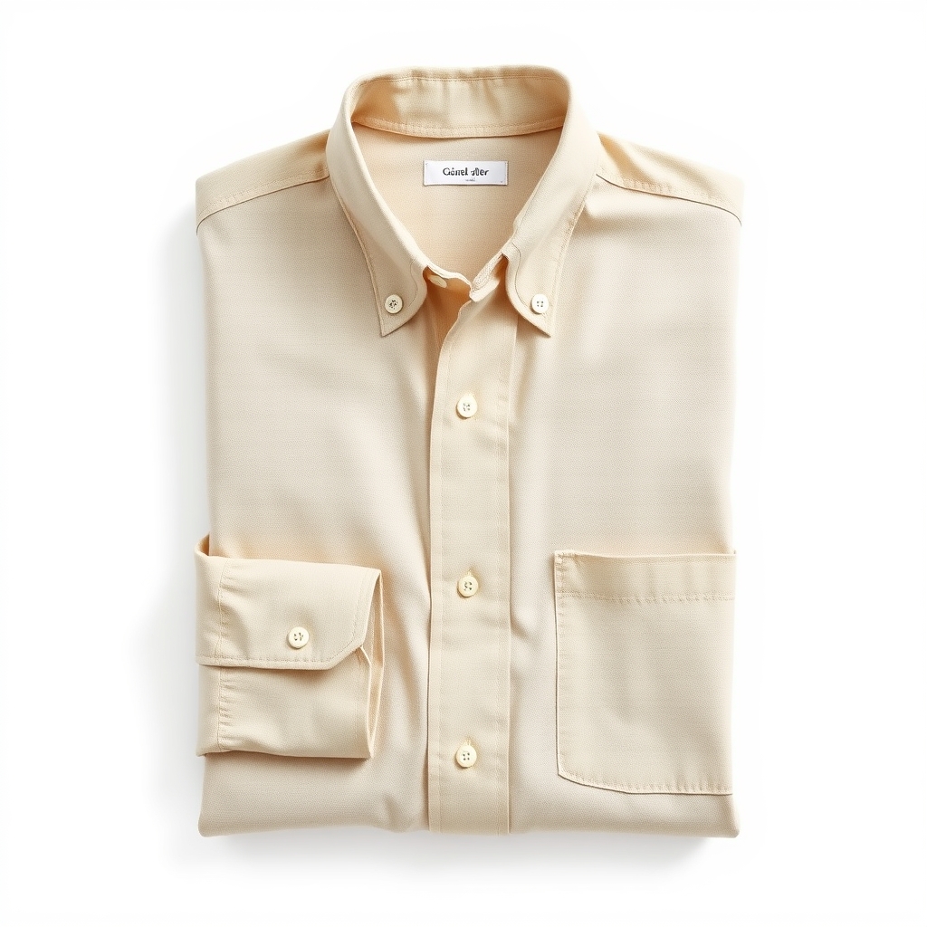 Grandad-Collar Linen Shirt