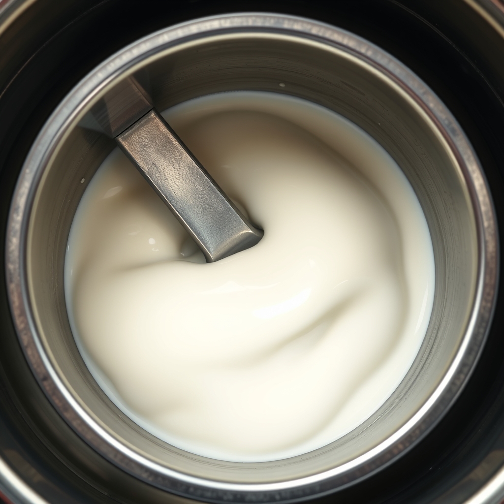 Churned each morning