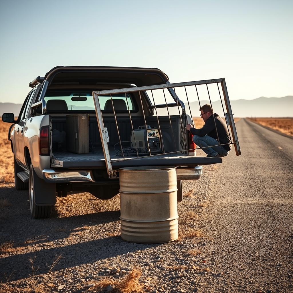 Bakkie-mounted rig