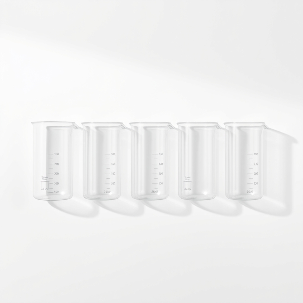 Borosilicate Beaker Set, 6 pieces