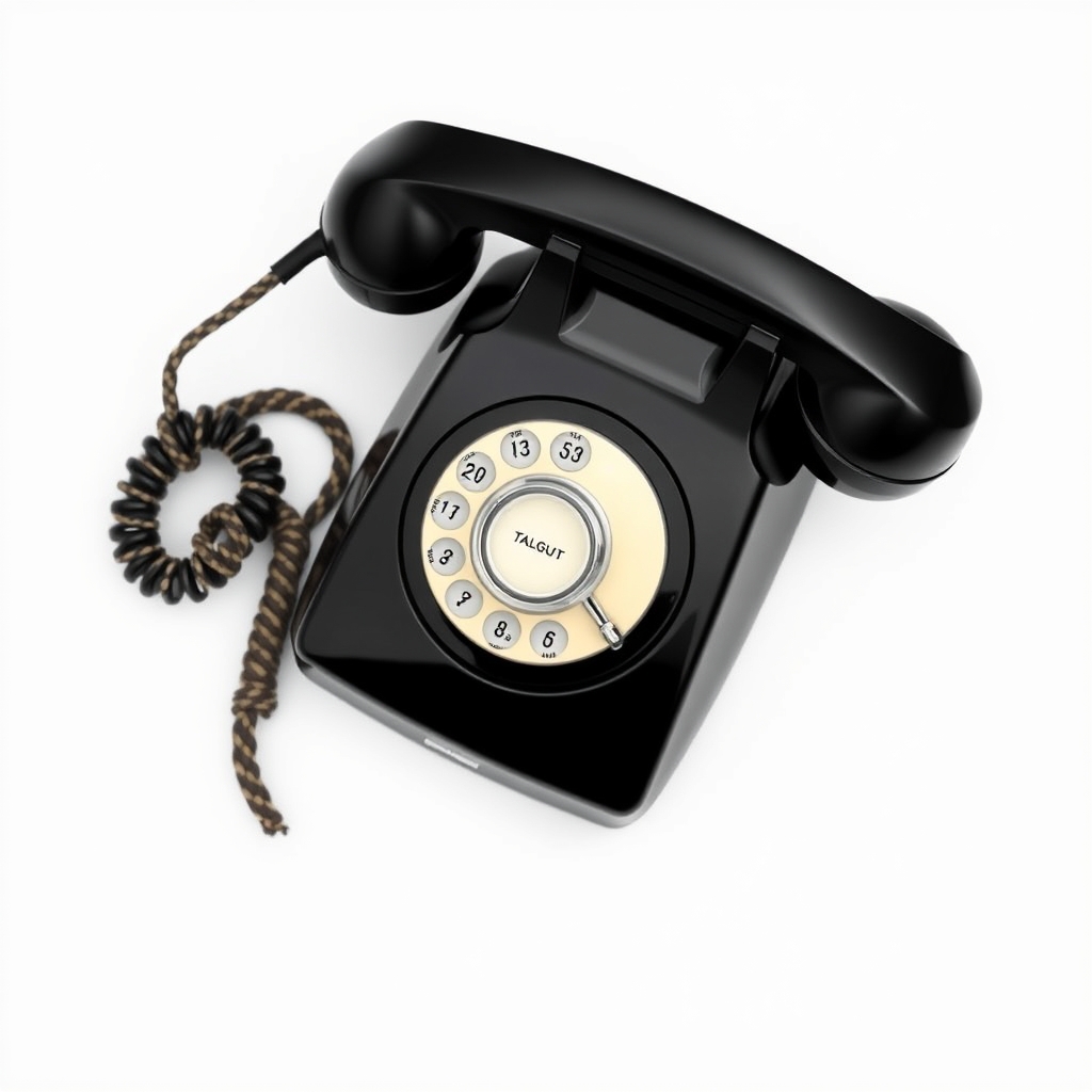 Bakelite party-line telephone