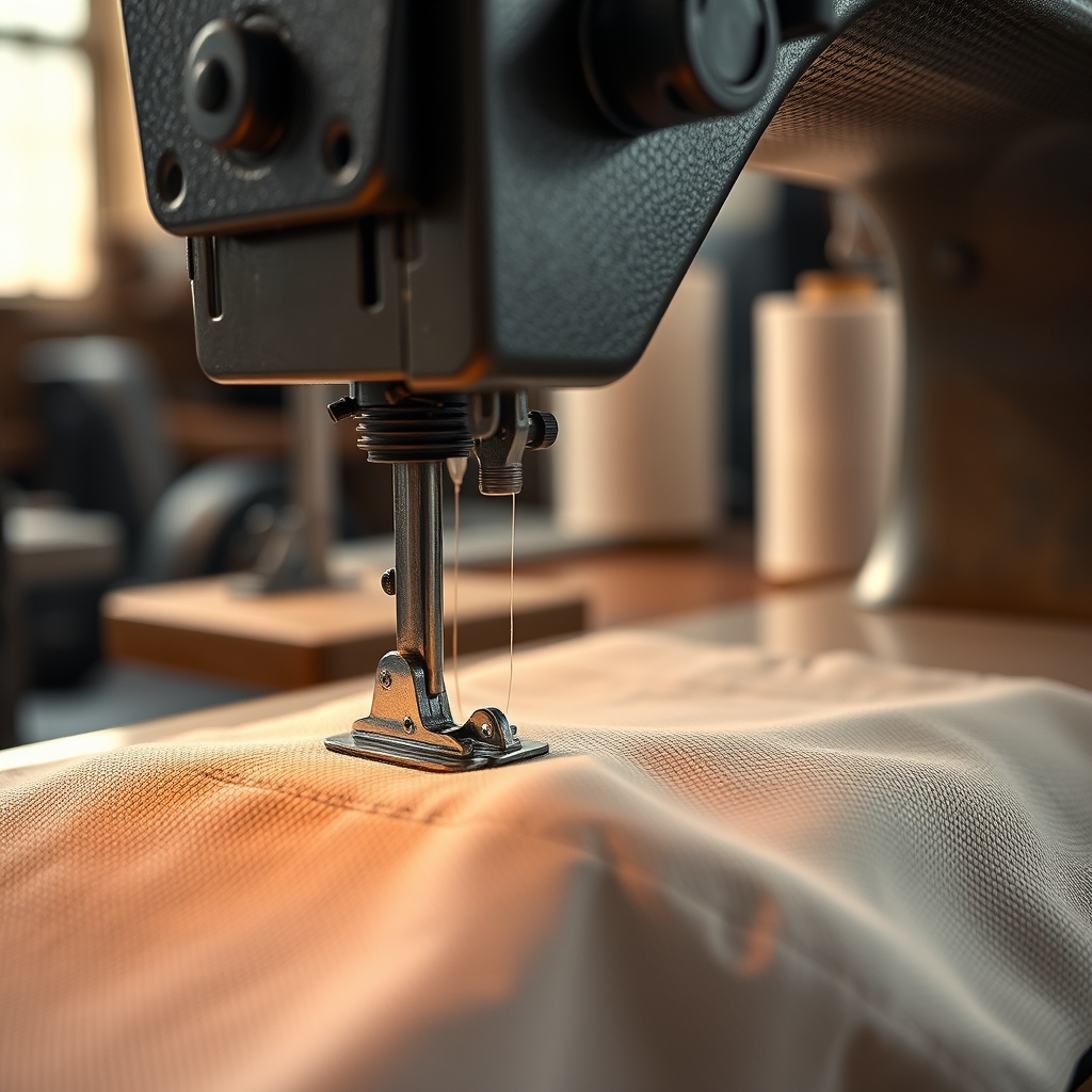 Needle on a long seam