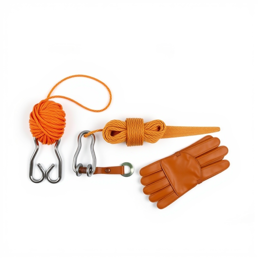 Recovery rope and shackle set