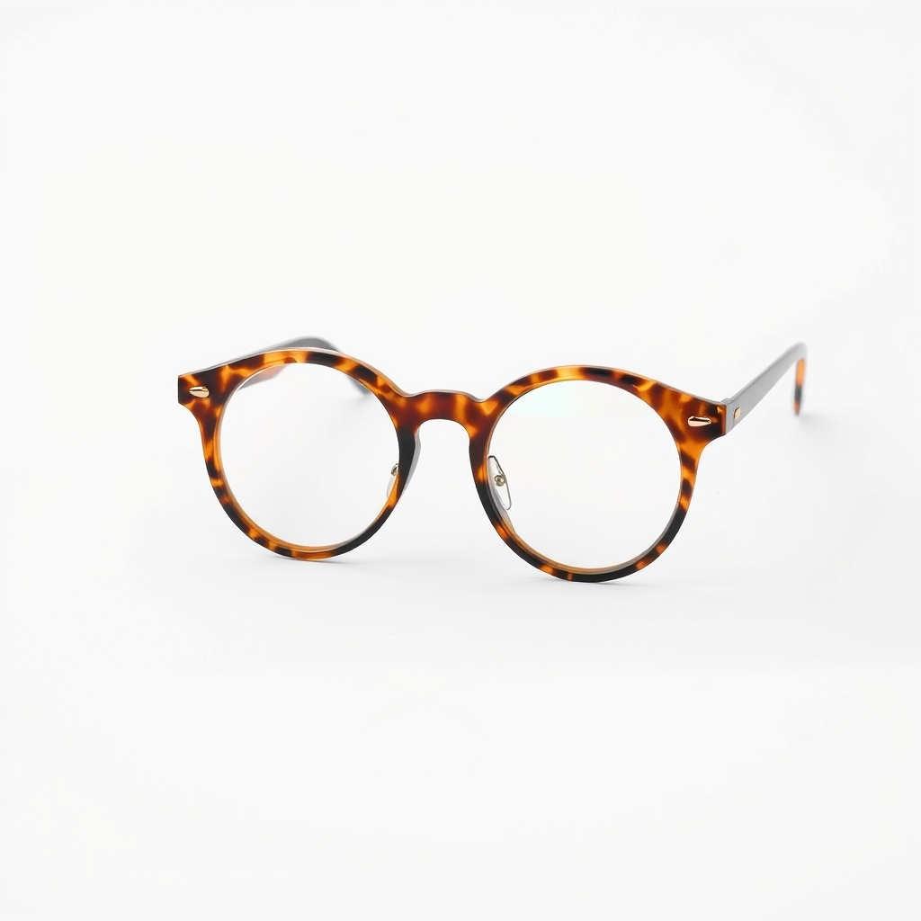 Acetate round, tortoise