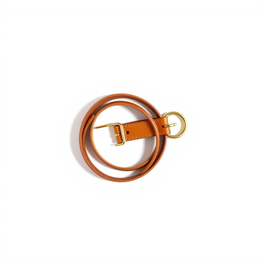 Rolled leather collar
