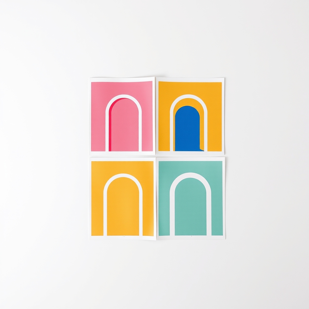 Bo-Kaap Doorways, set of four