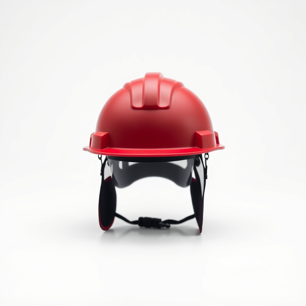 Hard hat with mesh visor