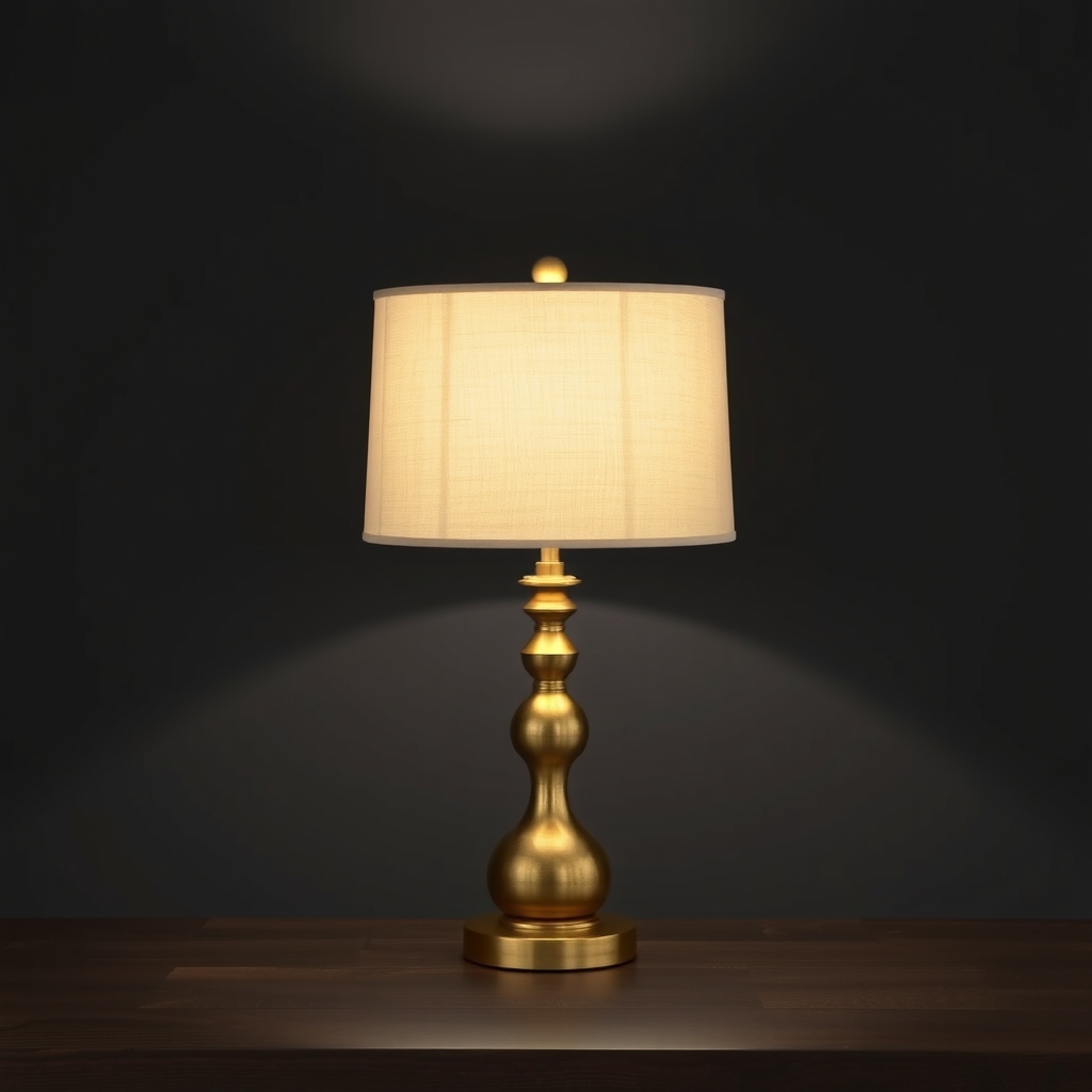 Table Lamp, Linen Shade