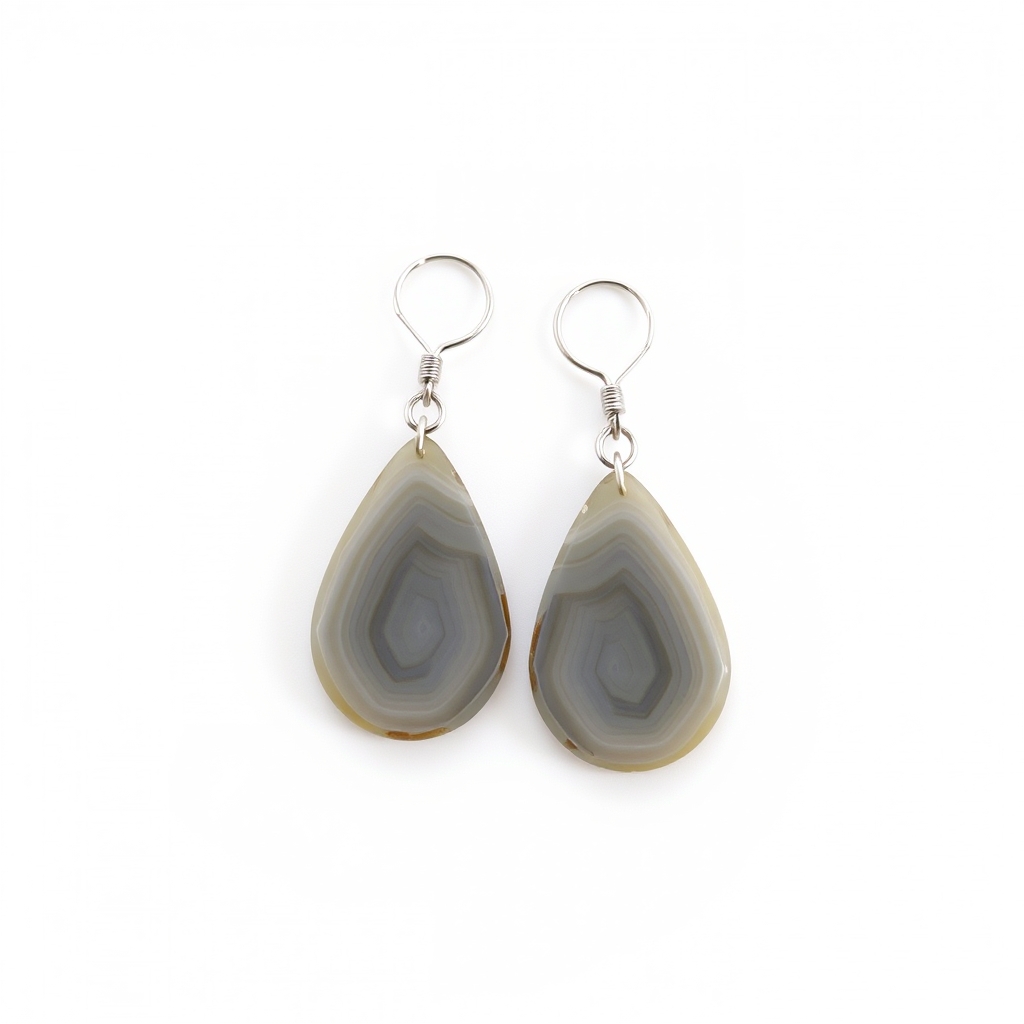 Banded Agate Drop Earrings