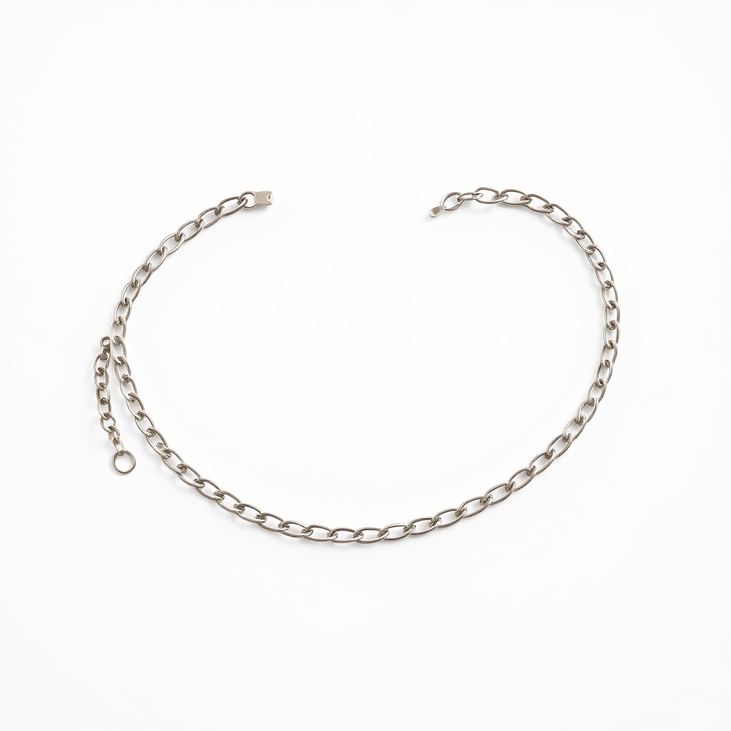 Hand-drawn Silver Chain