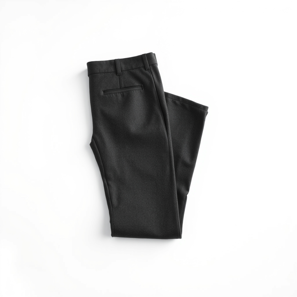 Flat-Front Wool Trousers