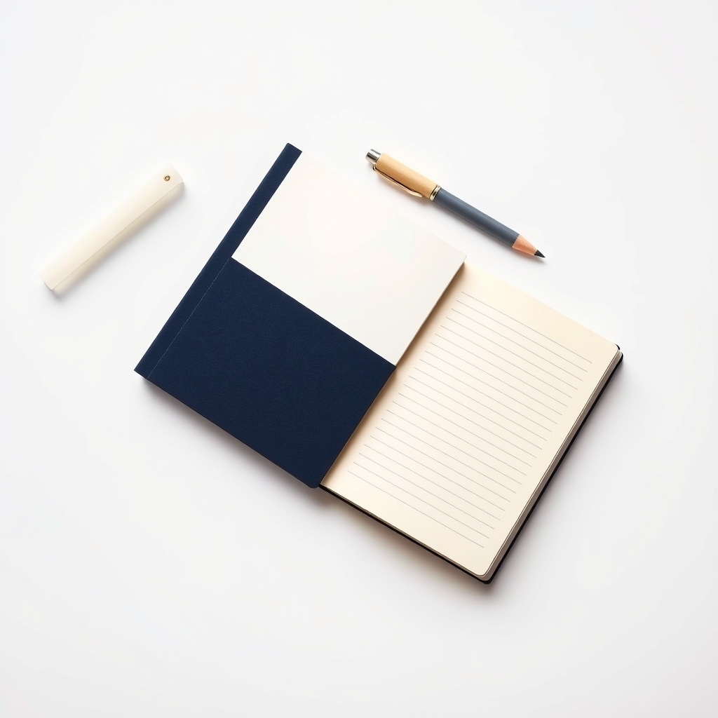 Quarter-bound notebook