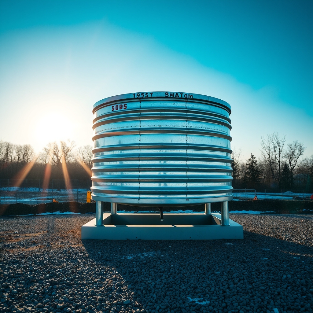 Galvanised tank stands