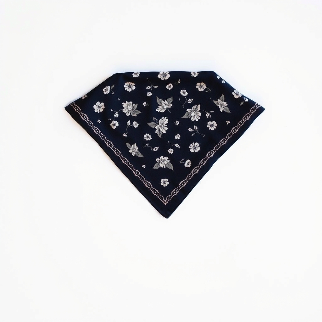 Nagblom Silk Twill Bandana, 55 cm