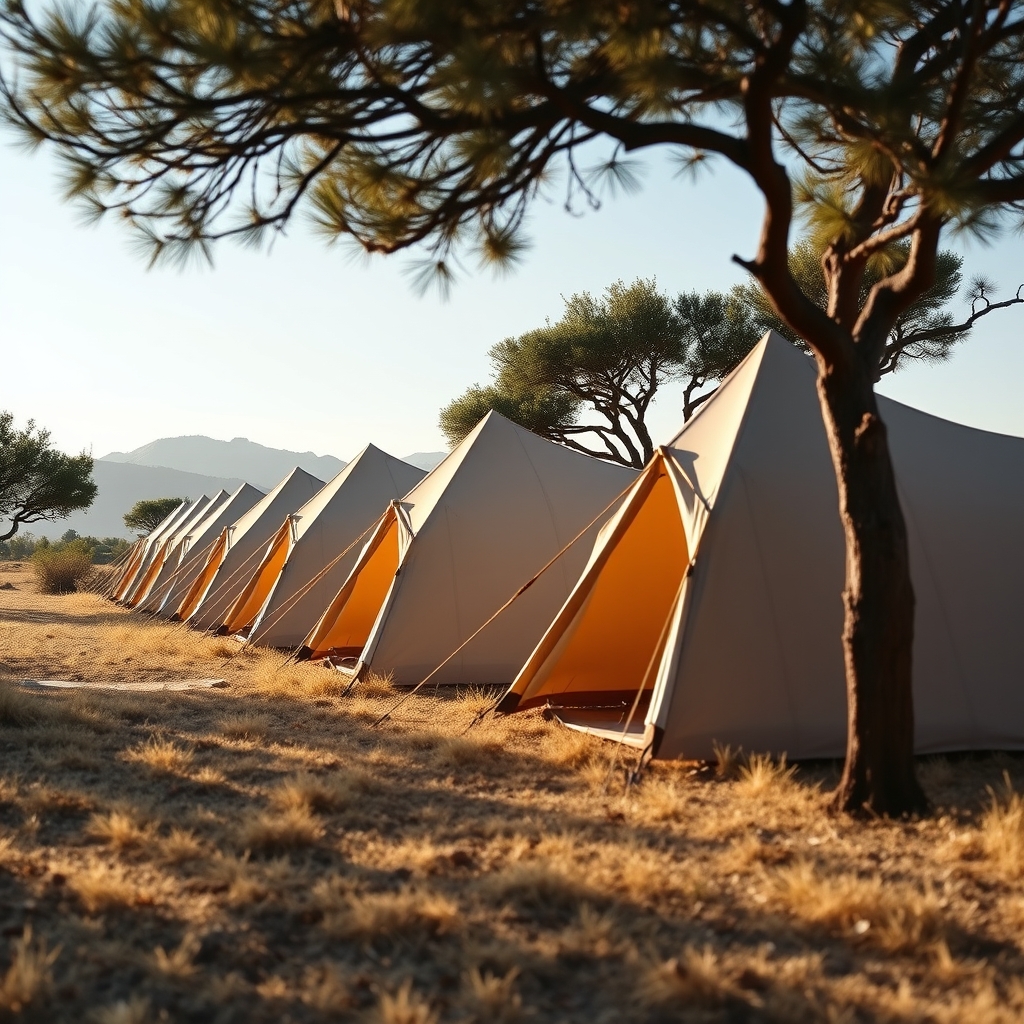 Bivvy line, sandstone ridge