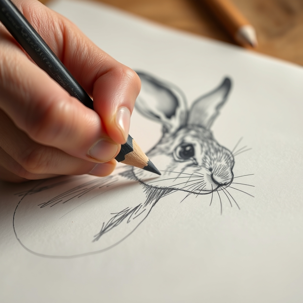 One — pencil roughs
