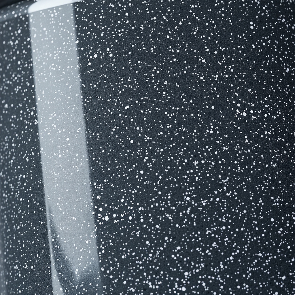 Speckle — white flecked over navy