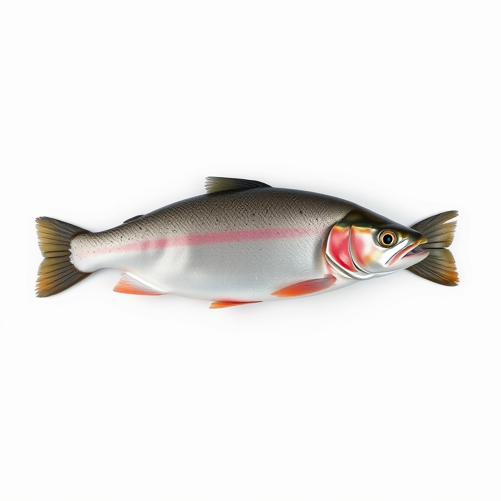 Whole fresh rainbow trout