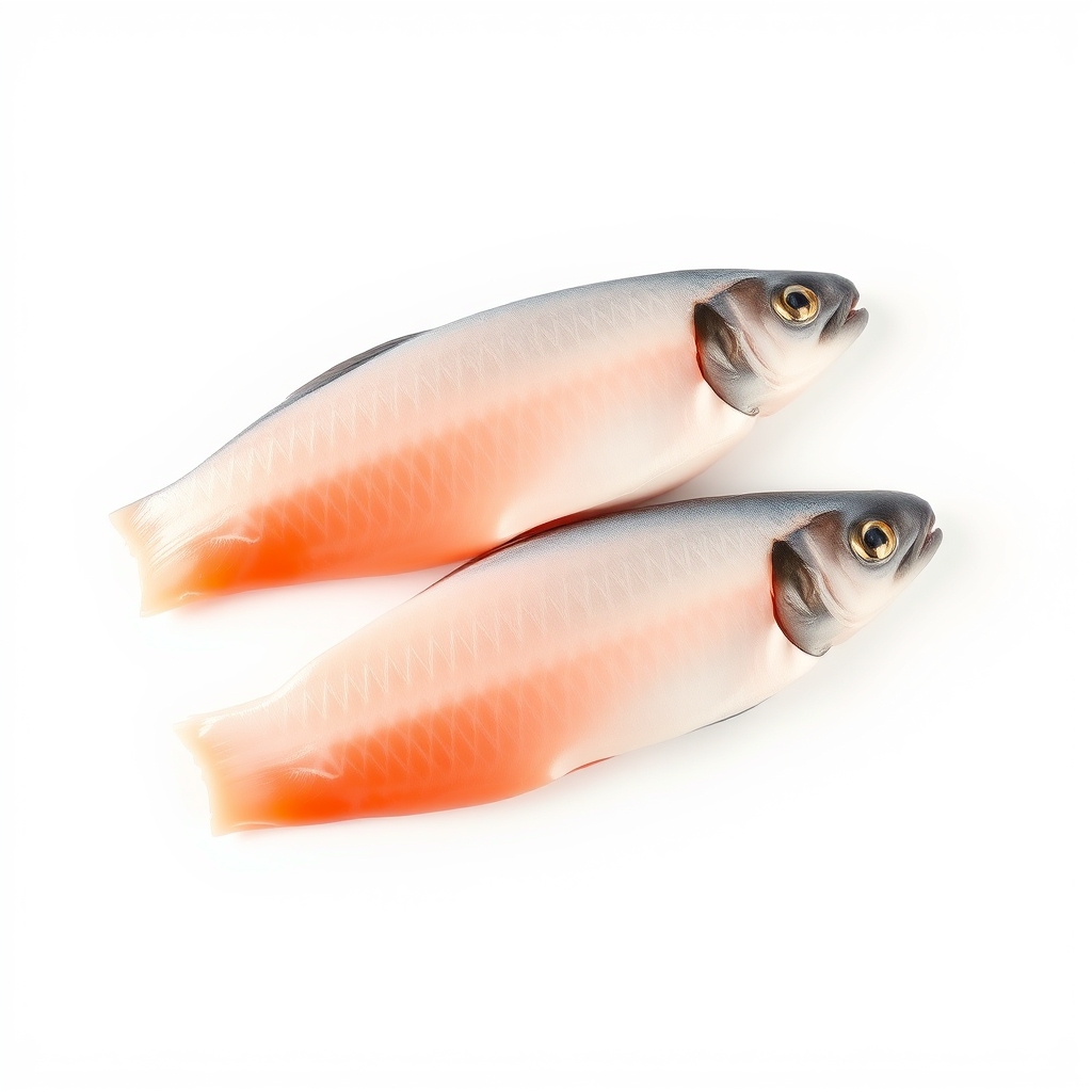 Fresh trout fillets, pair