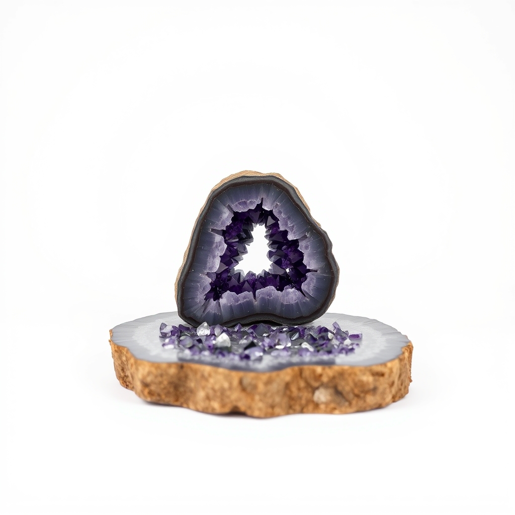 Amethyst Geode Half