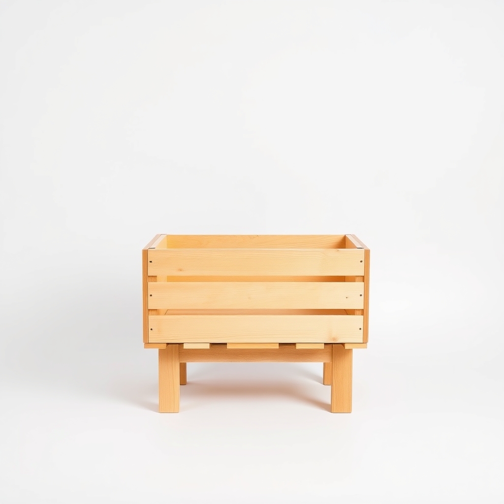 Timber Crate Display Bin