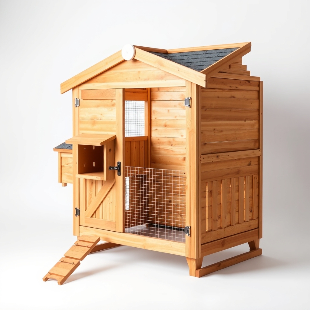 Flat-pack coop for six hens