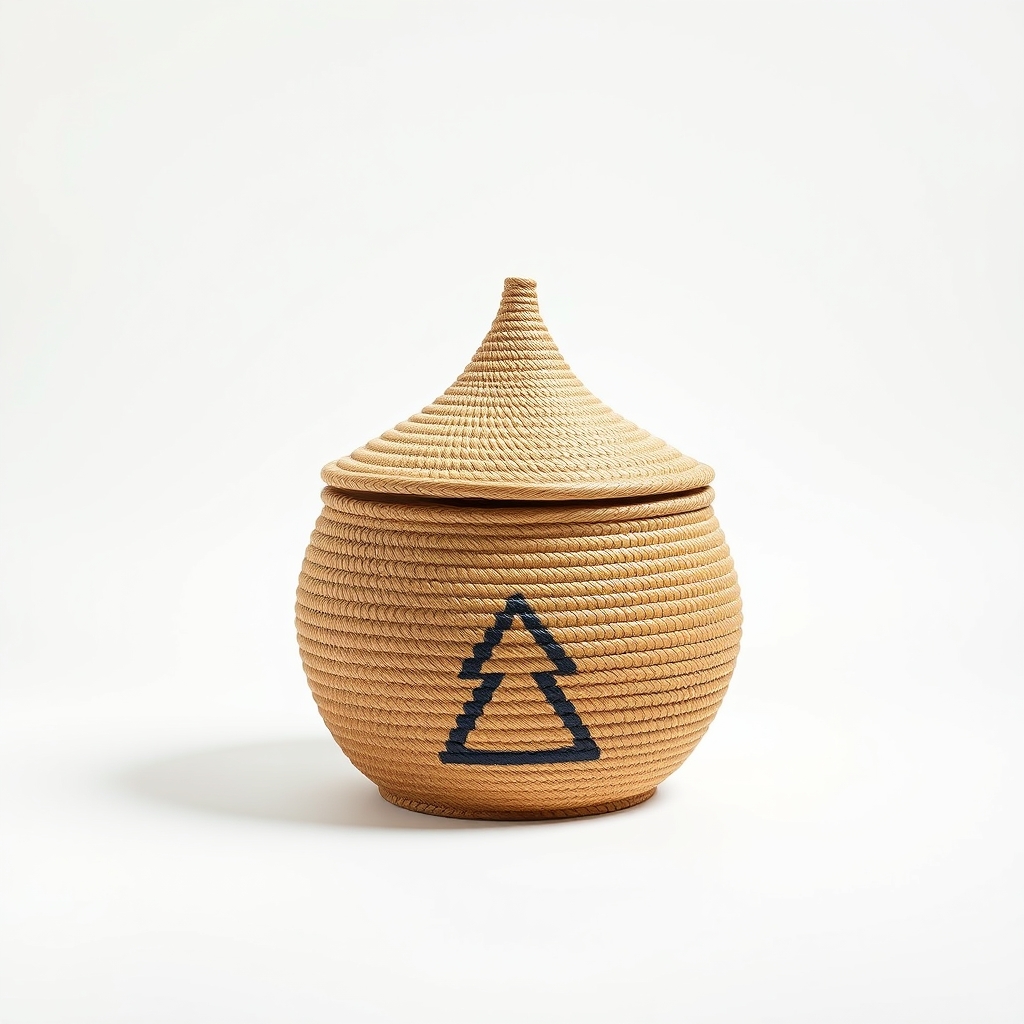 Lidded Ilala Storage Basket