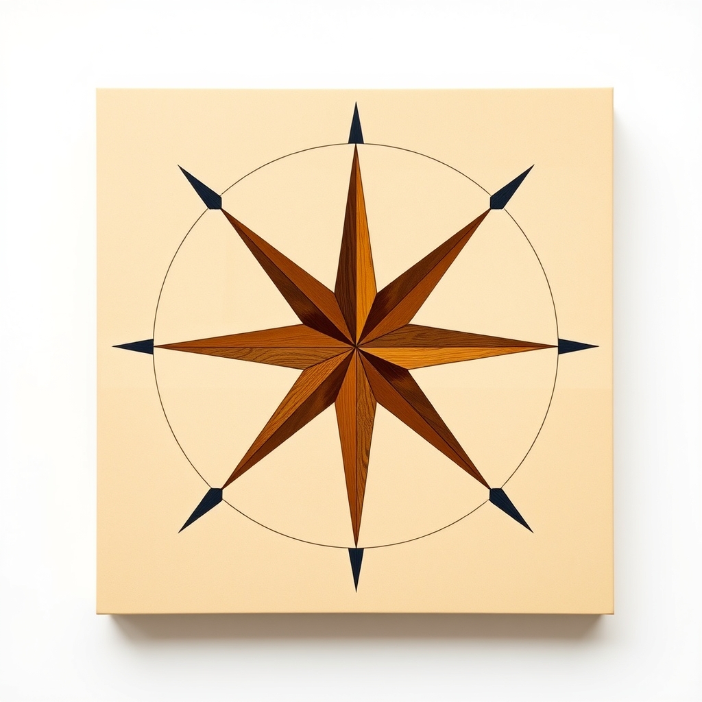 Compass Rose Panel