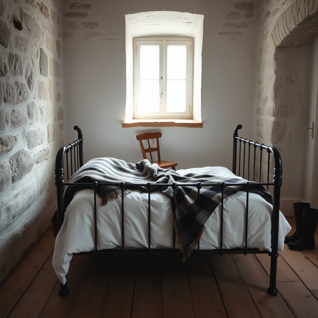 On a bed at 1 600 metres