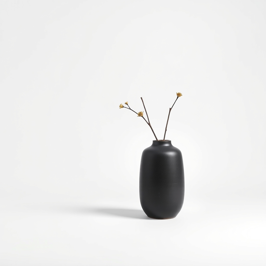 Charcoal Bud Vase