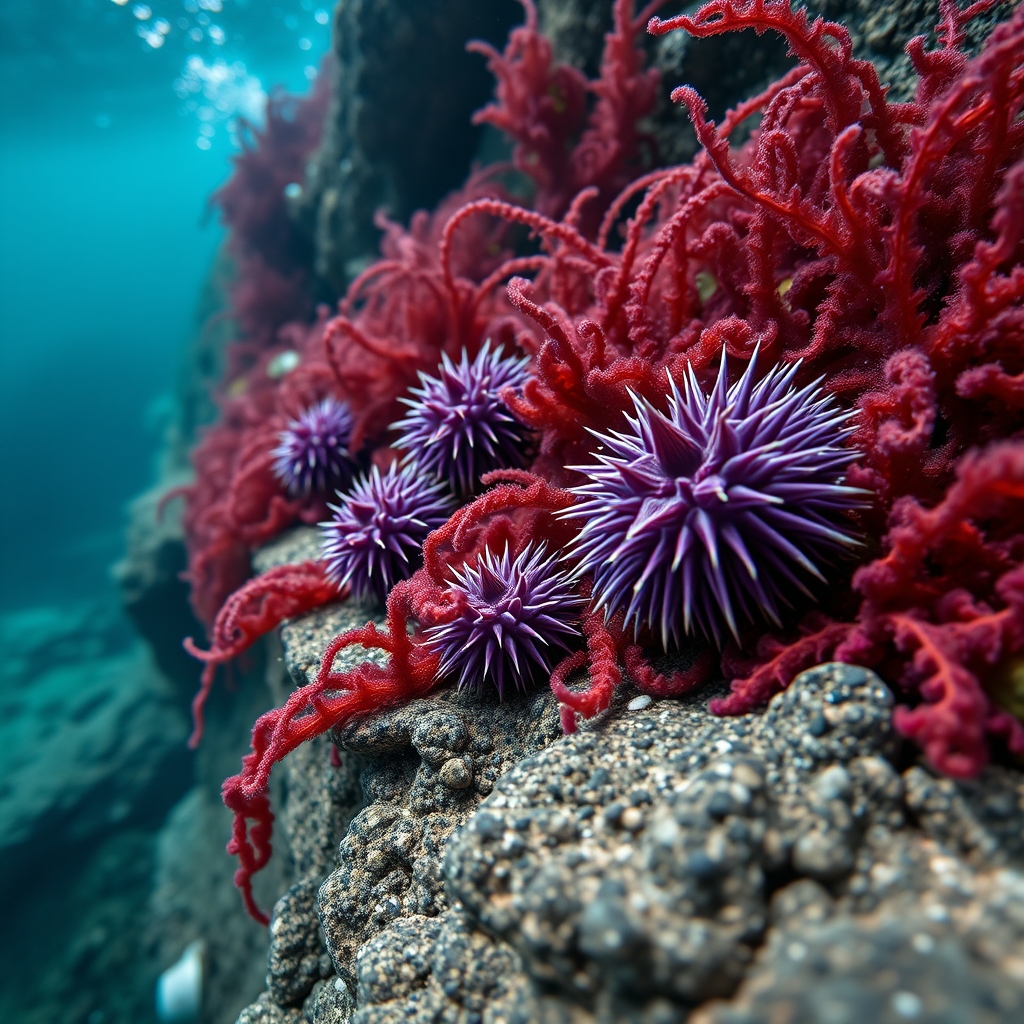 Urchins on the Castle Rocks ledge