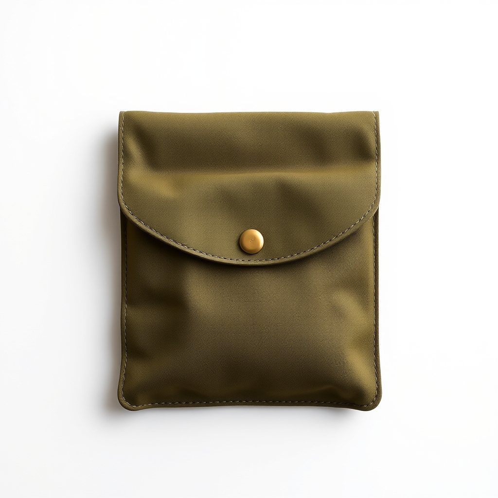 Waxed canvas map case
