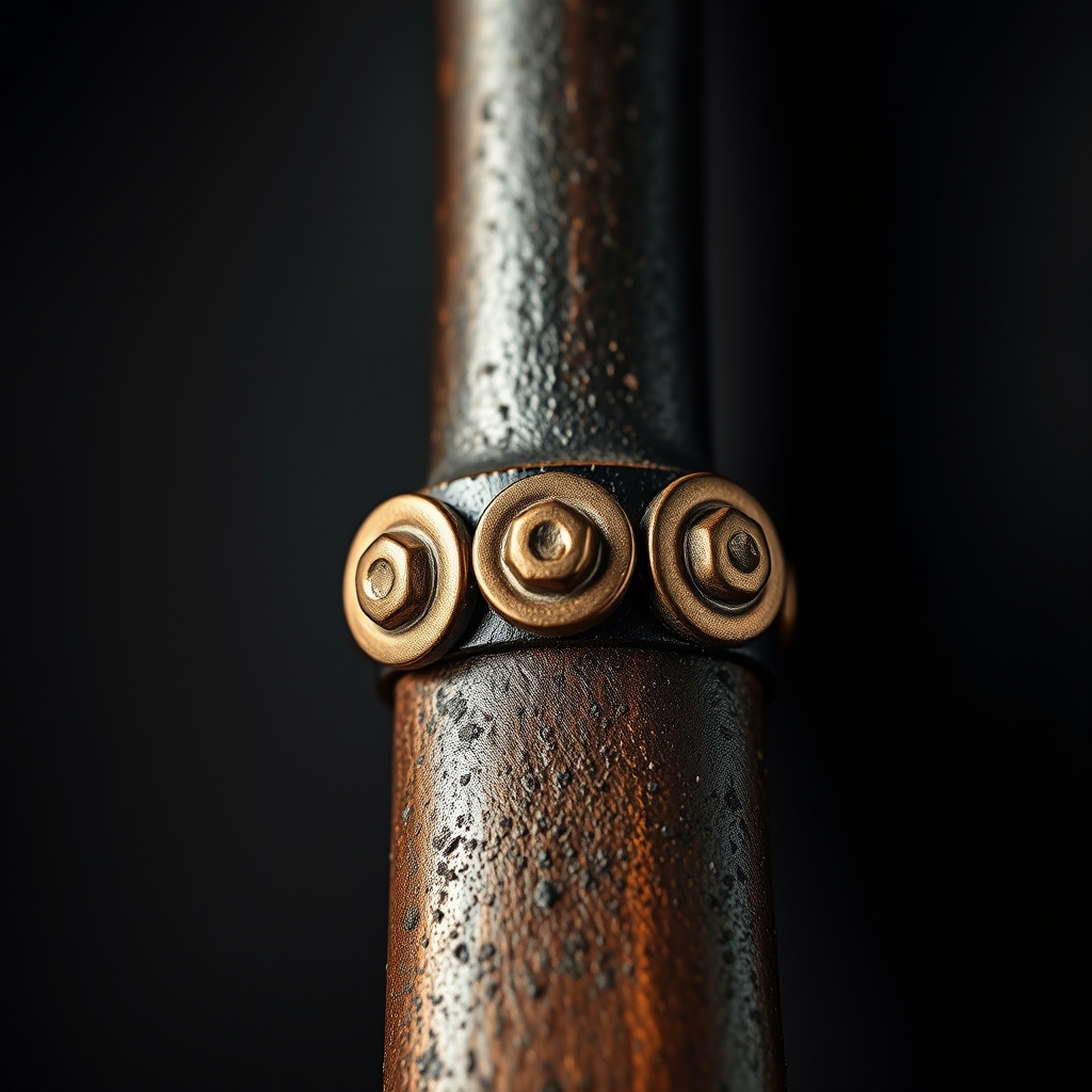 3 rivets through every handle