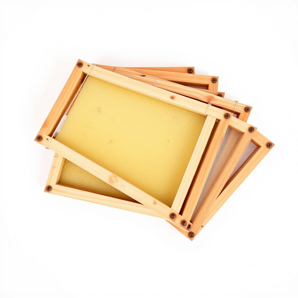 Ten Frames With Wired Wax Foundation