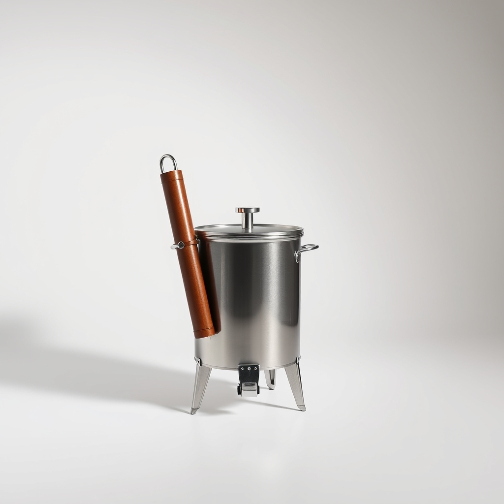 Stainless Smoker With Heat Guard