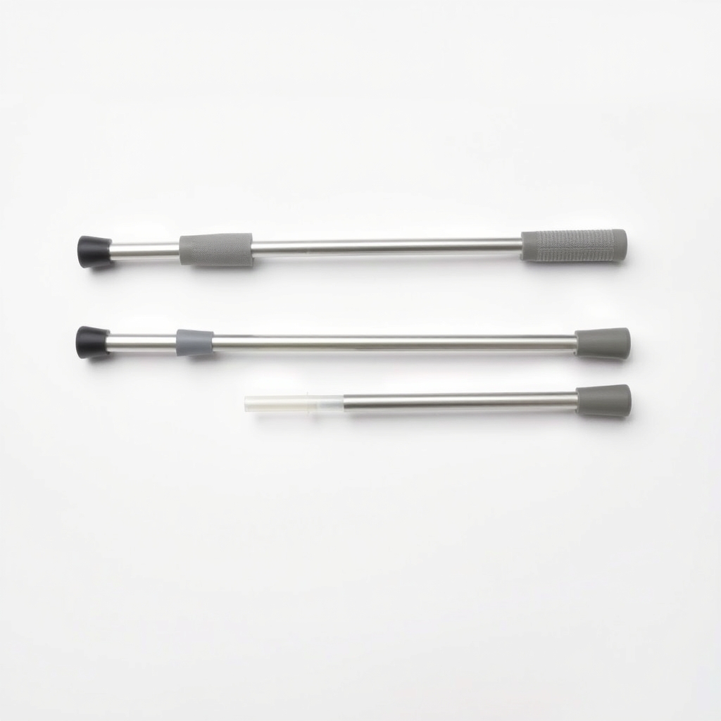 Adjustable crutch pair