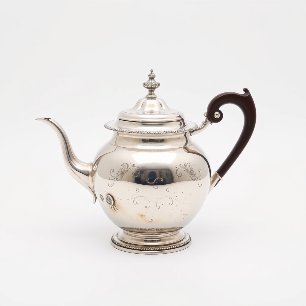 Lot 3 · Silver teapot
