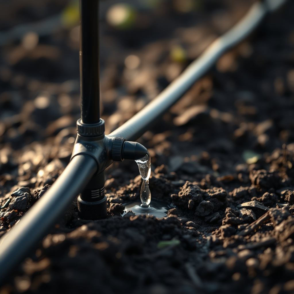 Drip line, timers and fittings