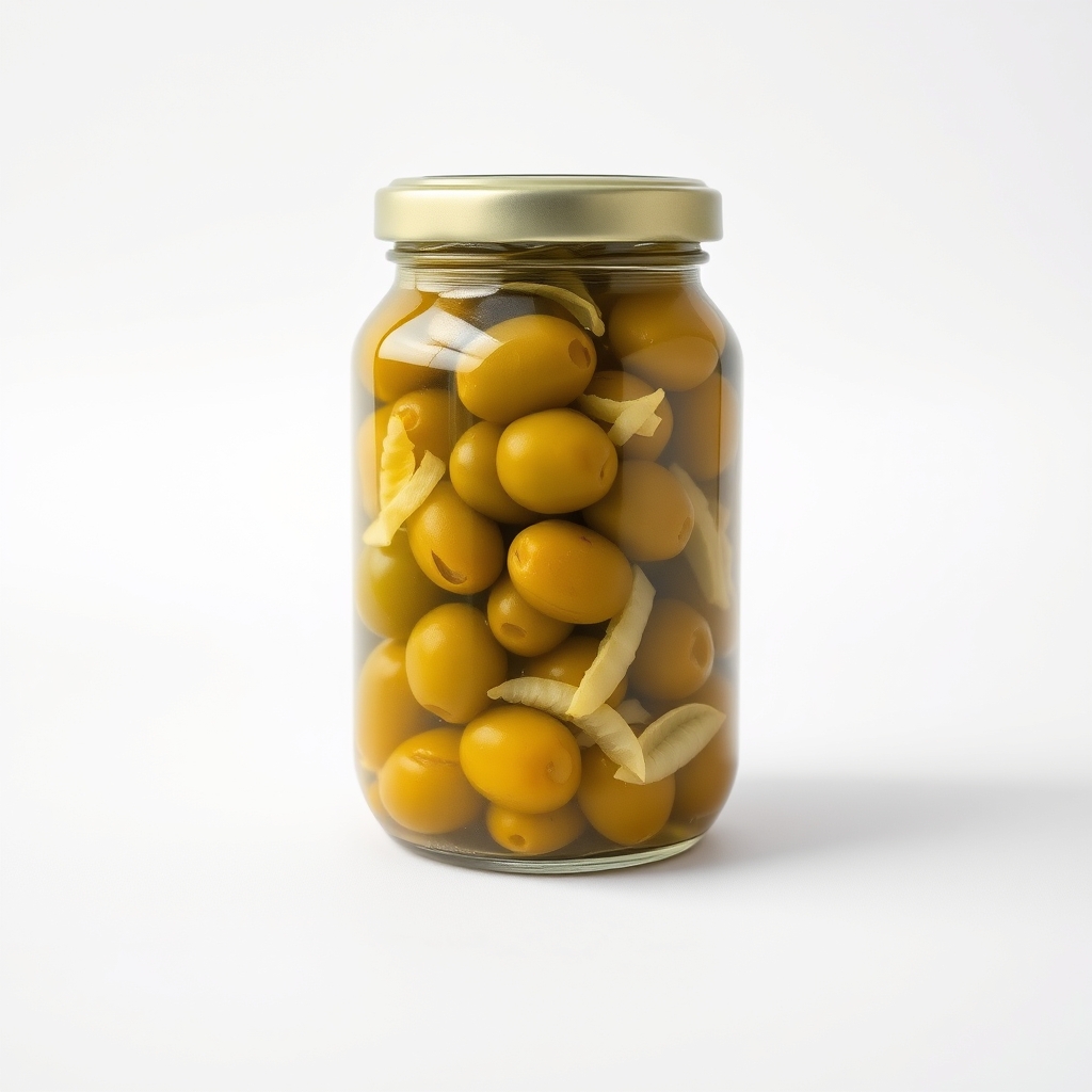 Cracked Green Olives, Lemon & Fennel