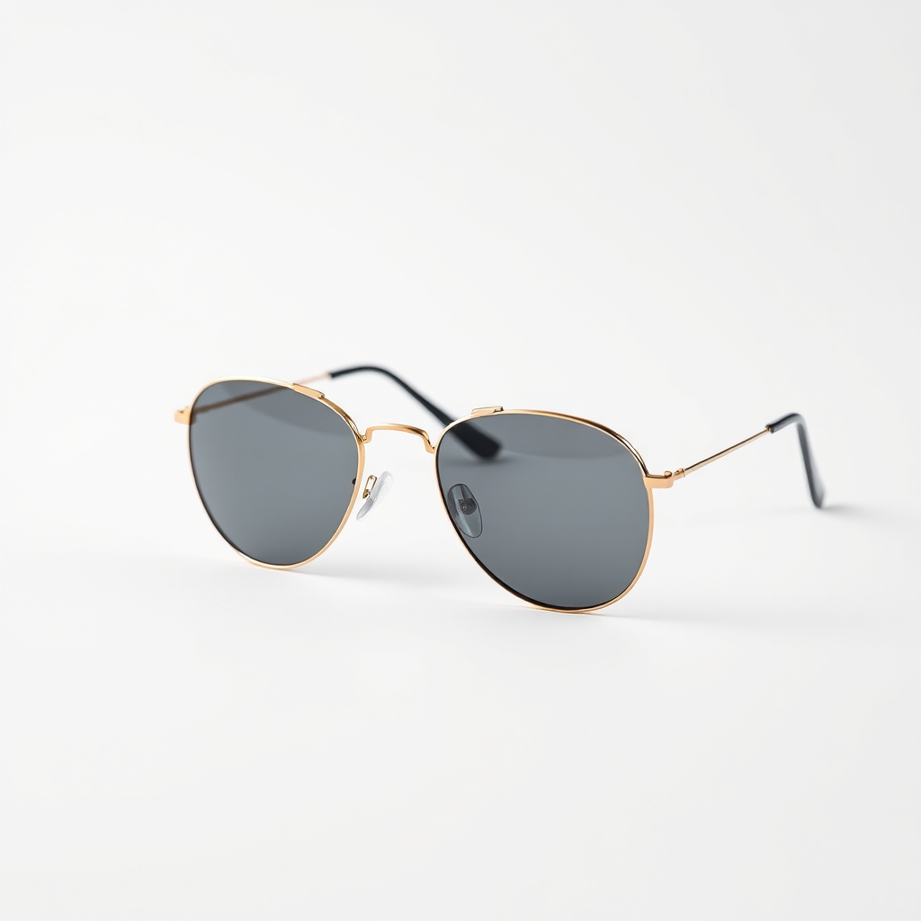 Aviator sunglasses, glass lenses