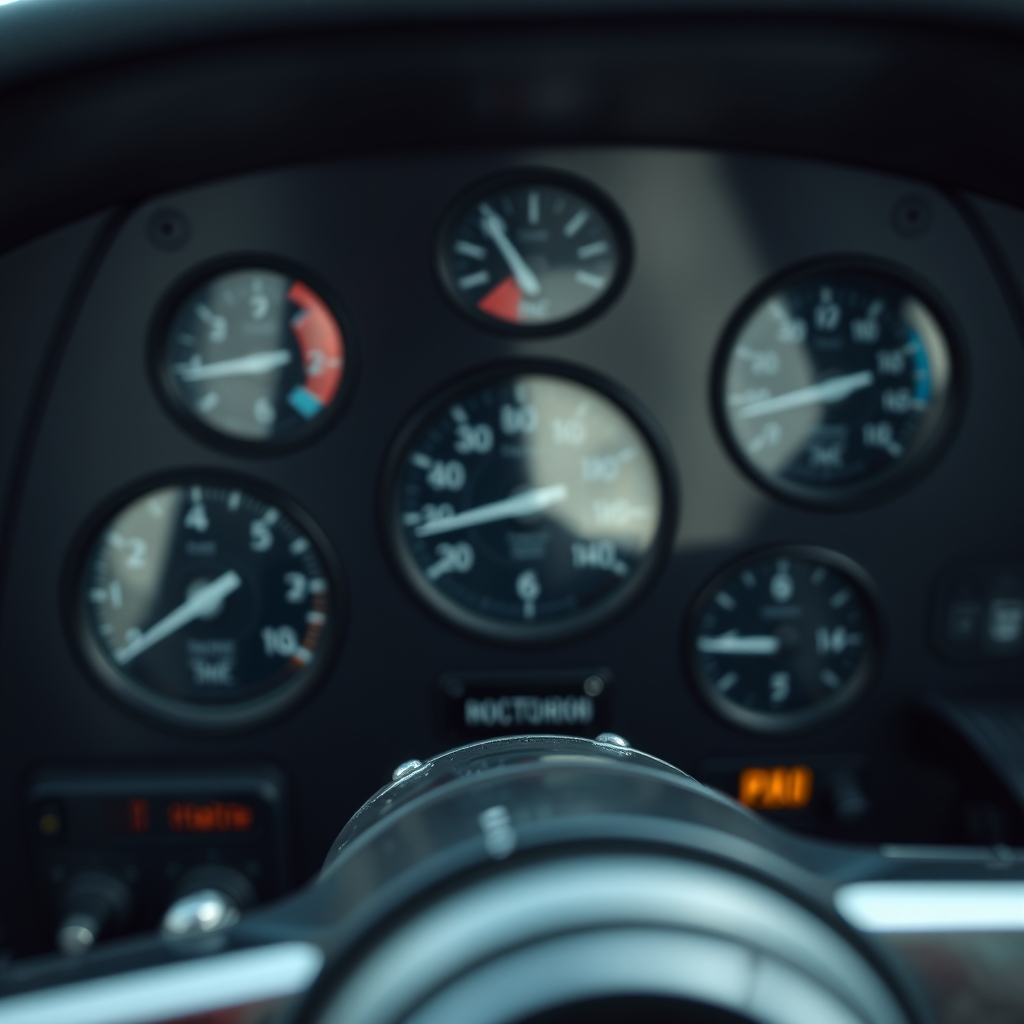 In the cockpit