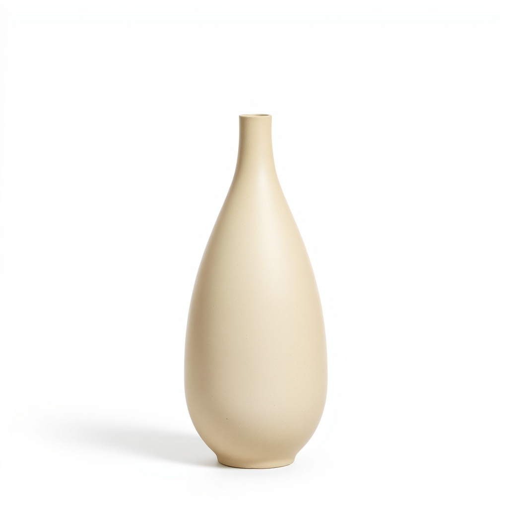 Oatmeal Stoneware Vase