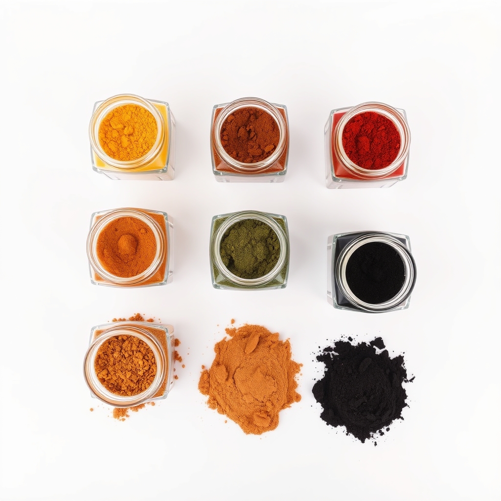 Raw Pigment Set, Six Earths