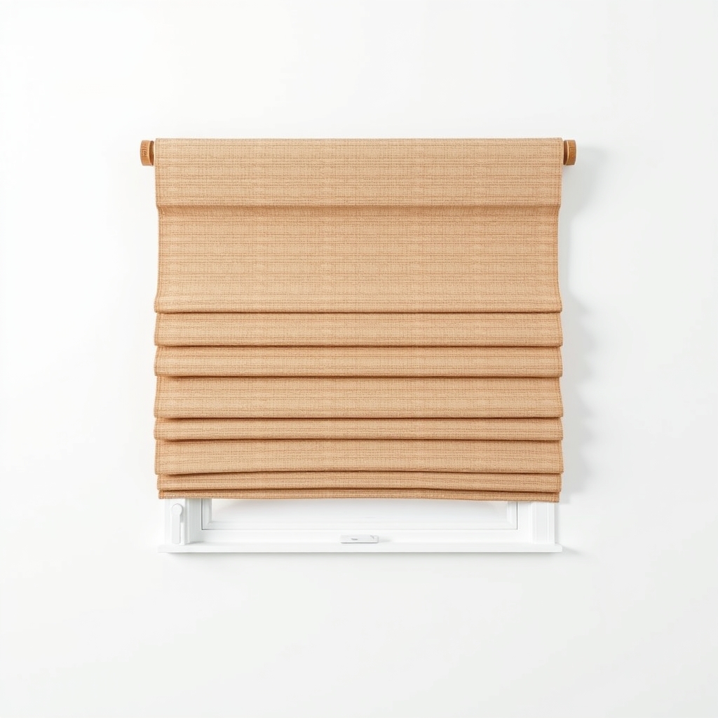 Basketweave Roman Blind