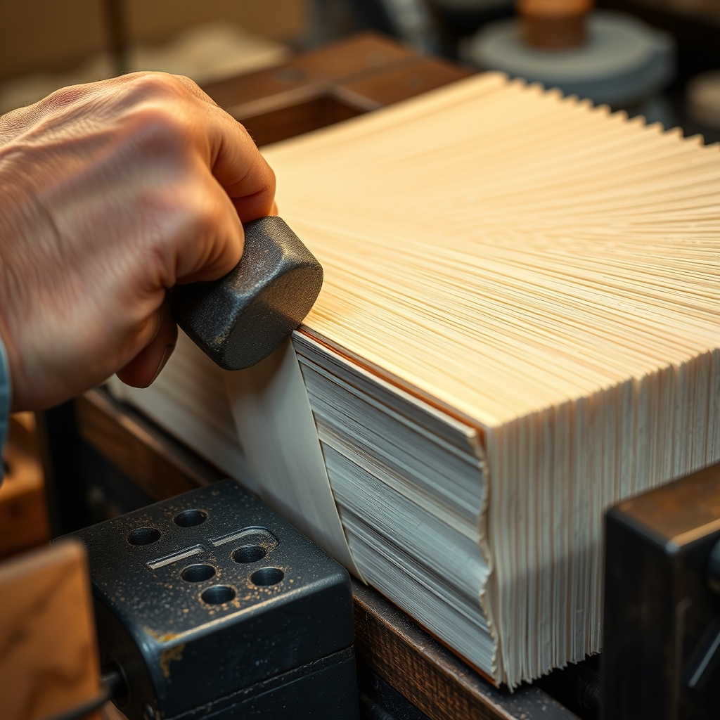 Rounding a spine with the hammer