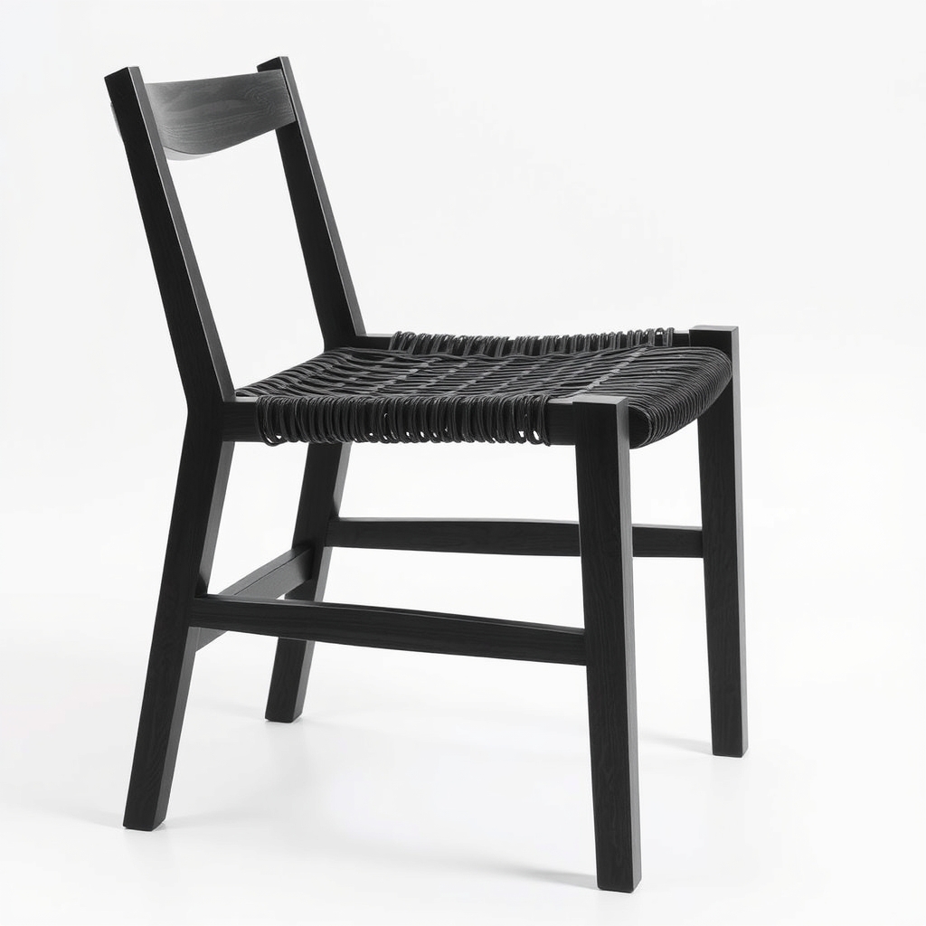 Riempie Side Chair — Ink
