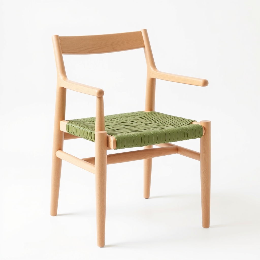 Riempie Side Chair — Veld Olive
