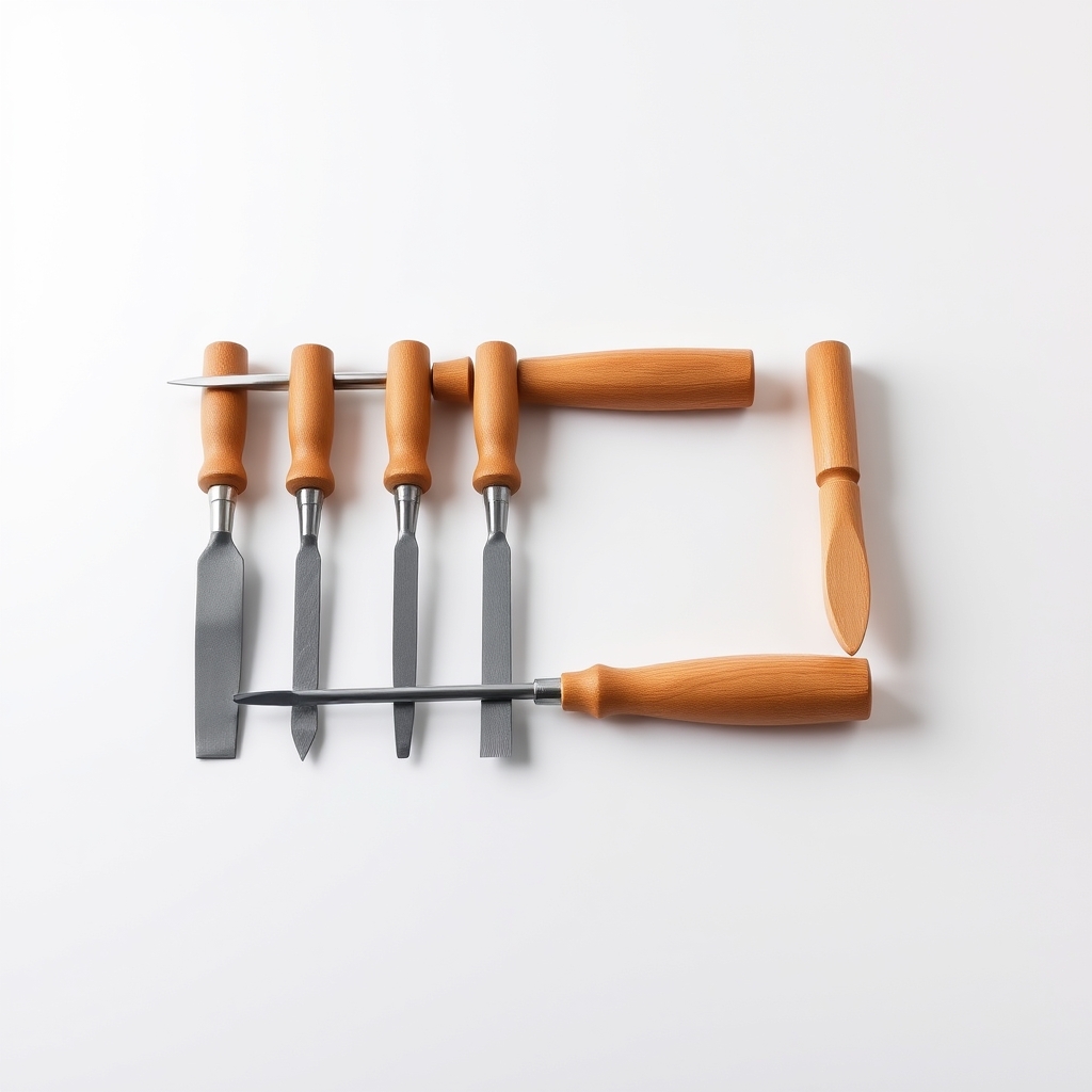 Six Bevel-Edge Chisels