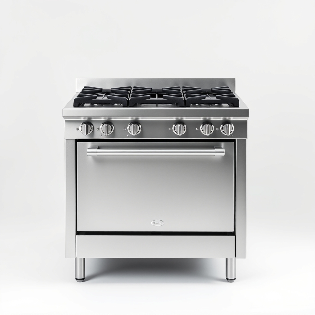 Six-Plate Range with Oven