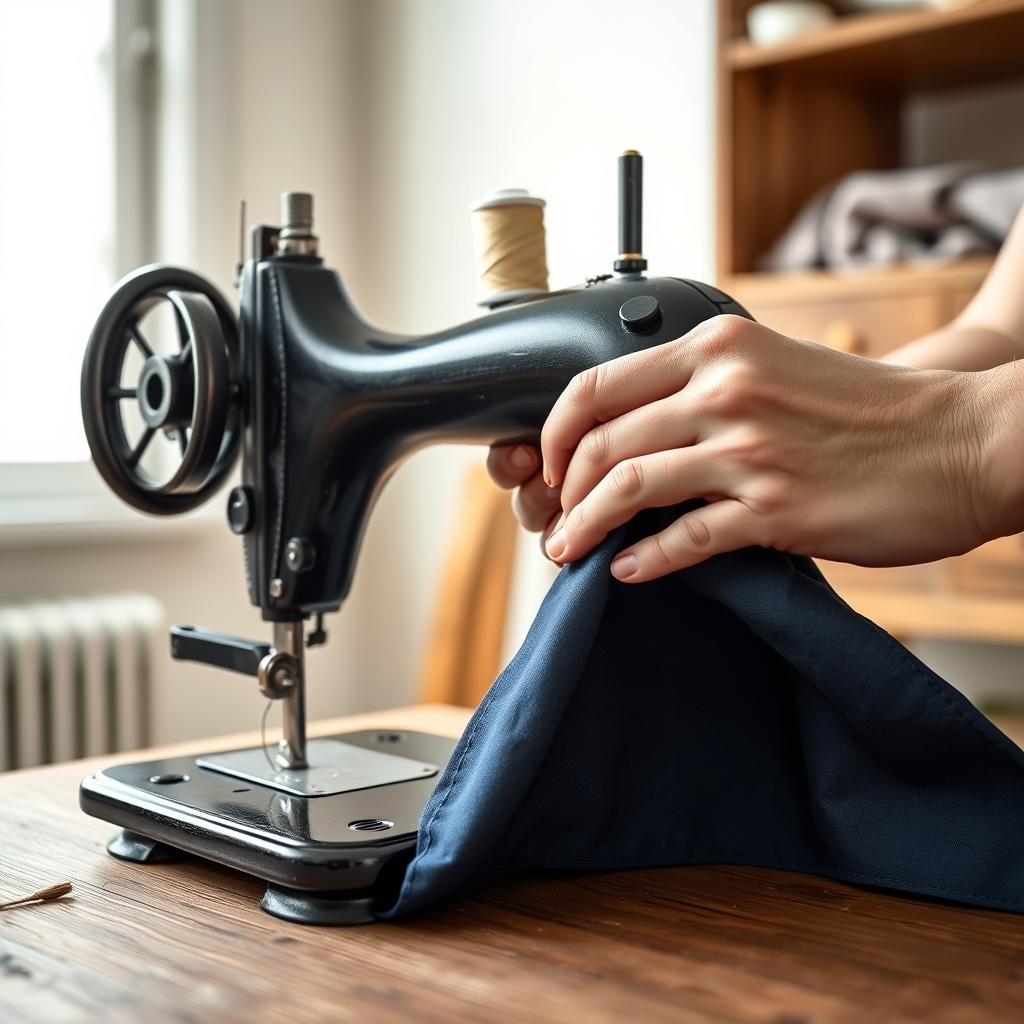 My mother’s treadle, still going